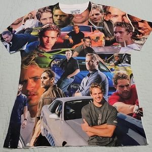 RageOn! Paul Walker Montage Shirt Sz M